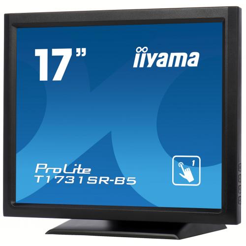 Monitor LED Touchscreen Iiyama Prolite T1731SR-B5, 17inch, 1280x1024, 5ms, Black