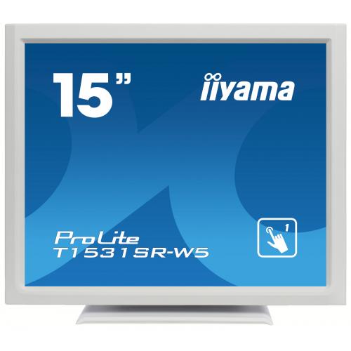 Monitor LED Touchscreen IIyama T1531SR-W5, 15inch, 1024x768, 8ms, White