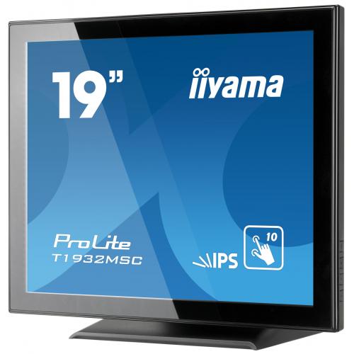 Monitor LED Touchscreen Iiyama T1932MSC-B5AG, 19inch, 1280x1024, 14ms, Black