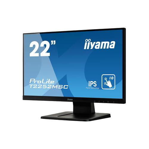 Monitor LED Touchscreen Iiyama T2252MSC-B1, 22inch, 1920x1080, 7ms, Black