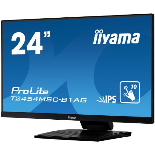 Monitor LED Touchscreen Iiyama T2454MSC-B1AG, 23.8inch, 1920x1080, 4ms, Black