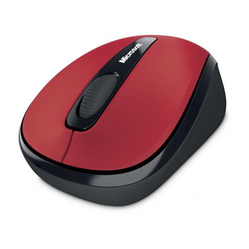 Mouse Microsoft Mobile 3500, Wireless, Rosu