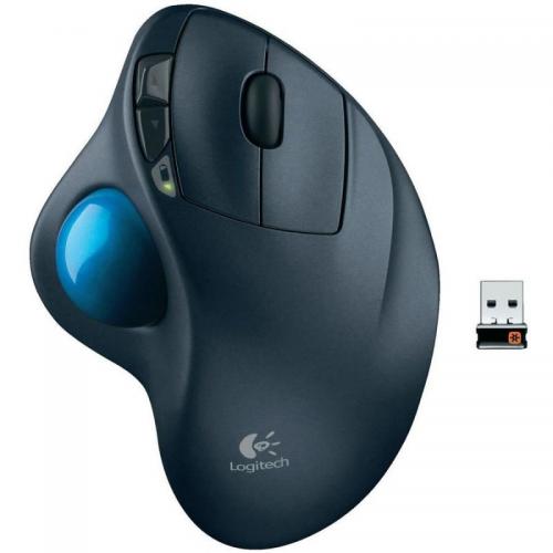 Mouse Laser Logitech M570 Trackball, USB Wireless, Blue