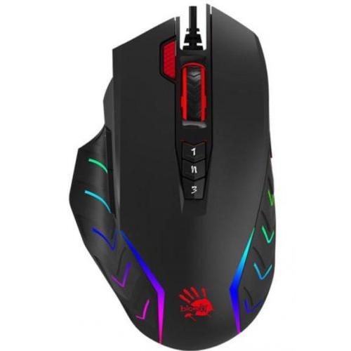 Mouse Optic A4tech Bloody J95 Pixart, RGB LED, USB, Black