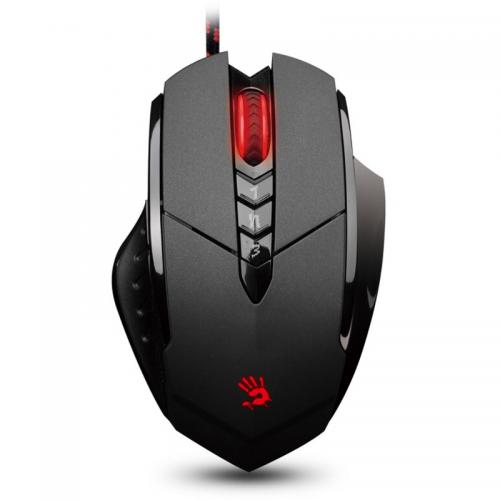 Mouse A4tech Bloody V7M, gaming, cu fir, USB, 3200 dpi, negru,