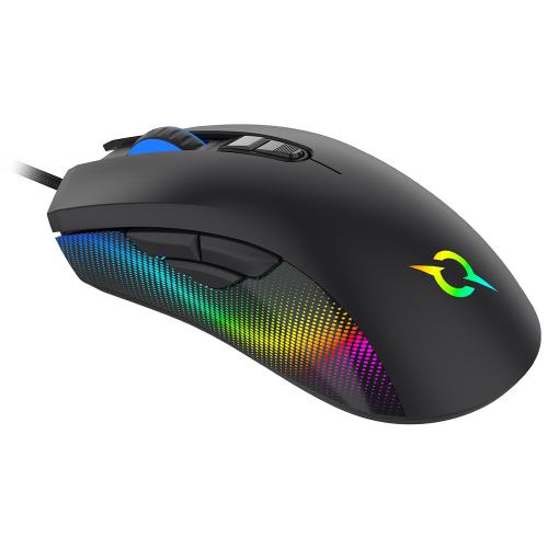 Mouse Optic AQIRYS Phoneix RGB, USB, Black