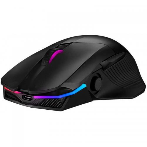 Mouse Optic ASUS ROG Chakram, RGB LED, USB Wireless, Black