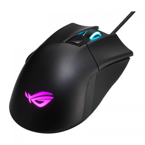 Mouse Optic ASUS ROG Gladius II Core, RGB LED, USB, Black