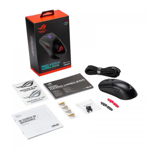 Mouse Optic ASUS ROG Keris RGB, USB/Bluetooth, Black