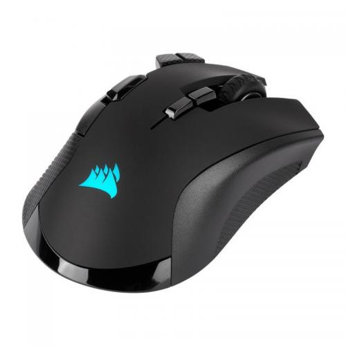 Mouse Optic Corsair Ironclaw, RGB LED, USB Wireless, Black