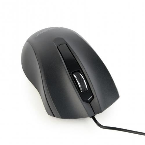 Mouse Optic Gembird MUS-3B-01, USB, Black