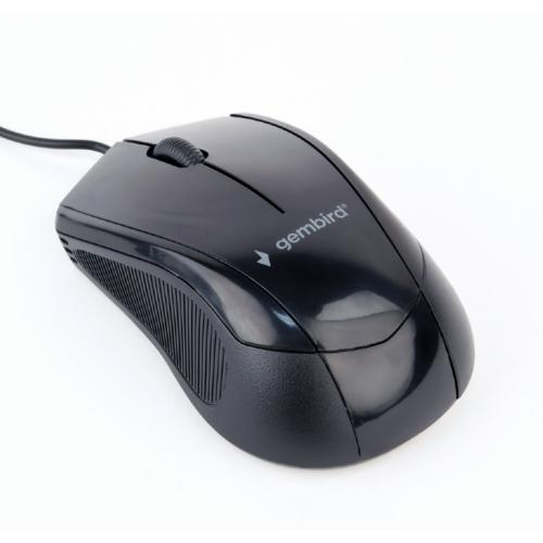 Mouse Optic Gembird MUS-3B-02, USB, Black