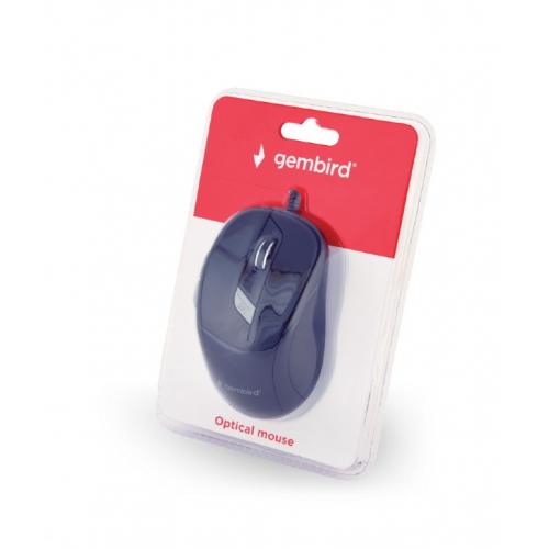 Mouse Optic Gembird MUS-4B-02, USB, Black