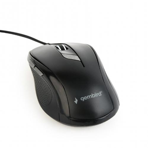 Mouse Optic Gembird MUS-6B-01, USB, Black