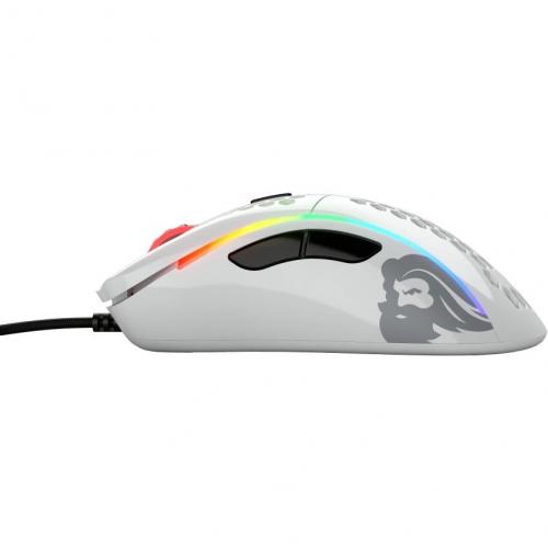 Mouse Optic Glorious PC Gaming Race Glorious Model D Minus, USB, Glossy White