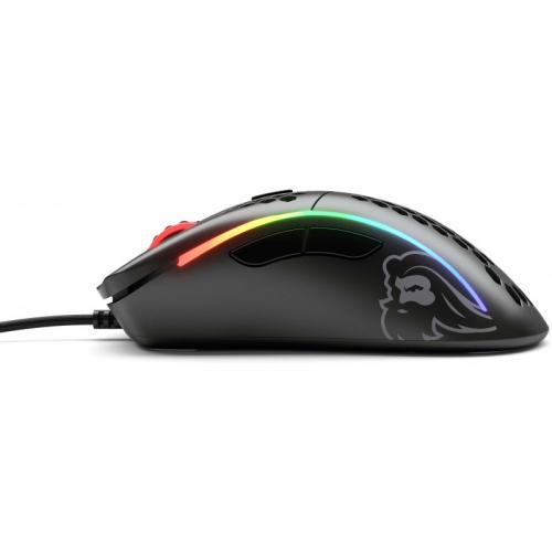 Mouse Optic Glorious PC Gaming Race Glorious Model D Minus, USB, Matte Black