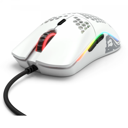 Mouse Optic Glorious PC Gaming Race Glorious Model O Minus, USB, Matte White