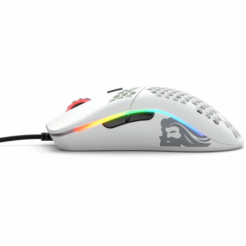 Mouse Optic Glorious PC Gaming Race Glorious Model O Minus, USB, Matte White