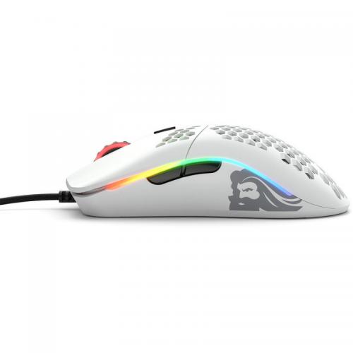 Mouse Optic Glorious PC Gaming Race Glorious Model O, USB, Matte White