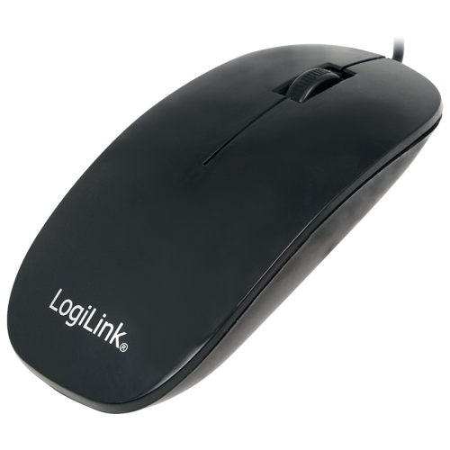 Mouse Optic LogiLink ID0063, USB, Black