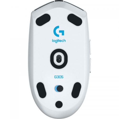 Mouse Optic Logitech G305 Lightspeed, USB Wireless, White