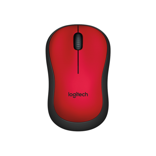 Mouse Optic Logitech M220 Silent, USB Wireless, Red-Black