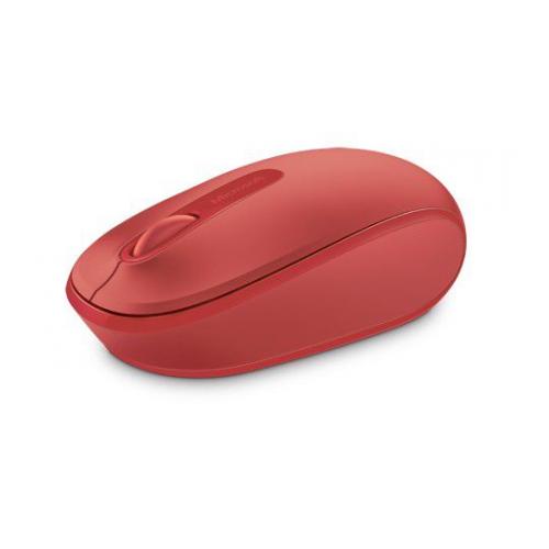 Mouse Microsoft Mobile 1850, Wireless Optic, Rosu