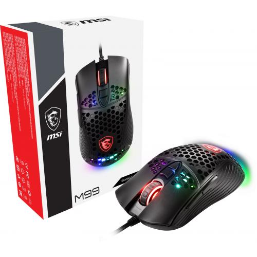 Mouse Optic MSI M99, USB, RGB, Black