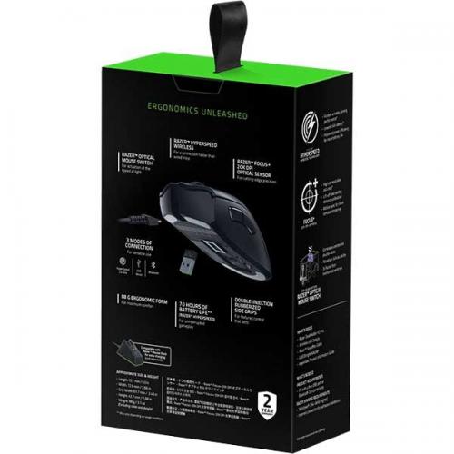 Mouse Optic Razer DeathAdder V2 Pro, RGB, USB Wireless, Black