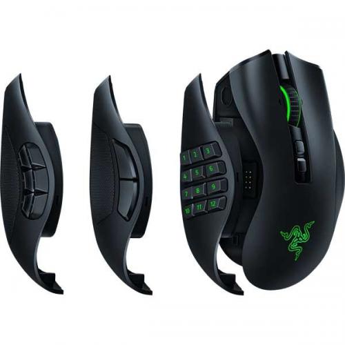 Mouse Optic Razer Naga Pro, RGB, USB Wireless, Black