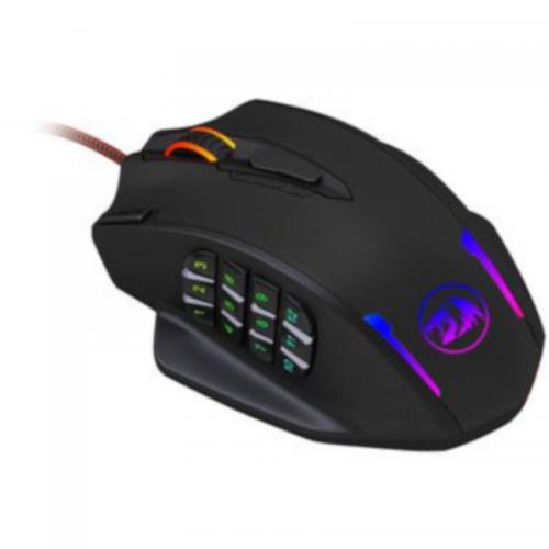 Mouse Optic Redragon Impact, RGB LED, USB, Black