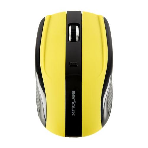 Mouse Optic Serioux Rainbow 400, USB Wireless, Black-Yellow