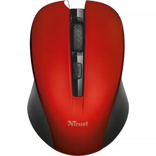 Mouse optic Trust Mydo Silent Click, USB Wireless, Red