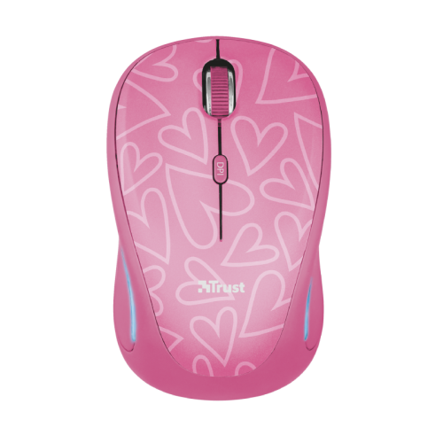 Mouse Optic Trust Yvi FX, USB Wireless, Pink