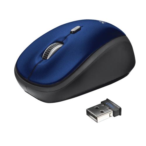 Mouse optic Trust YVI, USB Wireless, Blue