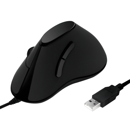 Mouse Optic Vertical LogiLink, USB, Black