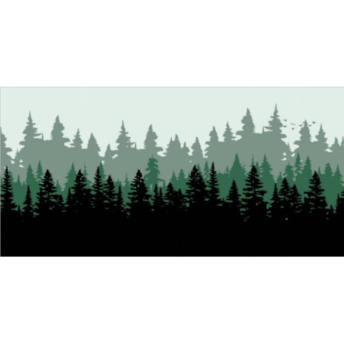 MousePad Gembird Forest, Green
