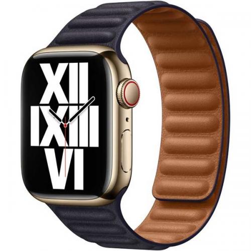 Curea SmartWatch Apple Leather Link S/M, 45mm, Ink