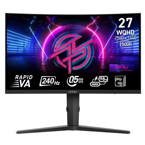 Monitor LED Curbat MSI MPG 275CQRXF, 27 inch, 2560 x 1440 pixeli, 0.5 ms GtG, Black