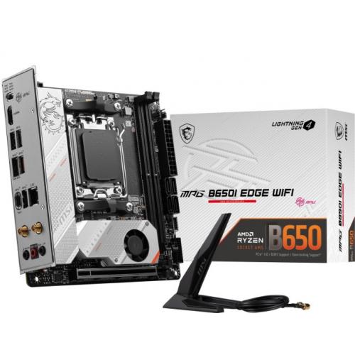 Placa de baza MSI MPG B650I EDGE WIFI, AMD B650, Socket AM5, mITX