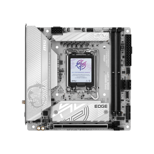 Placa de baza MSI MPG B860I EDGE TI WIFI, Intel B860, Socket 1851, mITX