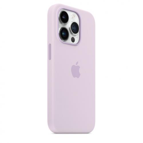 Protectie pentru spate Apple MagSafe Silicone pentru Iphone 14 Pro Max, Lilac