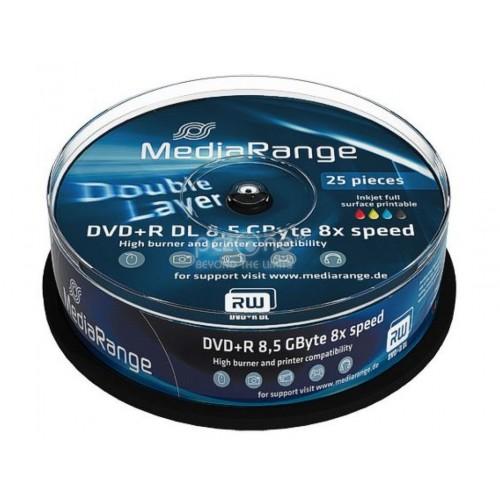 DVD+R MediaRange MR474 8x, 8.5GB, 25buc, Cake