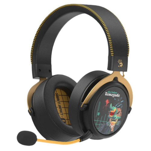 Casti cu microfon A4Tech MR595 Renegade Midnight, Bluetooth/USB Wireless/USB, Black