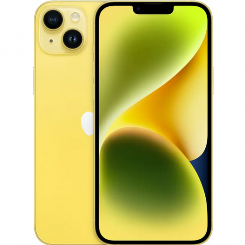Telefon Mobil Apple iPhone 14 Plus, Dual SIM Hybrid, 128GB, 6GB RAM, 5G, Yellow