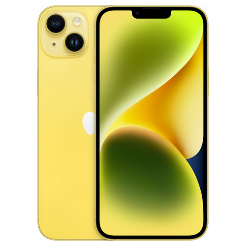 Telefon Mobil Apple iPhone 14 Plus, Dual SIM Hybrid, 512GB, 6GB RAM, 5G, Yellow