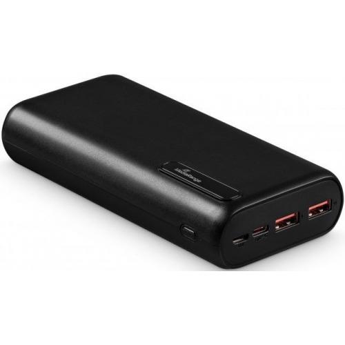 Baterie portabila MediaRange MR756, 20.000mAh, 2x USB-A, 1x USB-C, Black