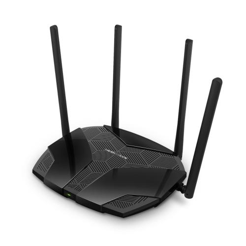 Mercusys Router, AX3000, MU-MIMO, Dual-Band, WPA3, Standarde wireless: Wi-Fi 802.11ax/ac/a/b/g/n, Rata semnal: 2402 Mbps (5 GHz) + 574 Mbps (2.4 GHz), Securitate Wireless:  WEP, WPA / WPA2-Personal, WPA2 / WPA3-Personal, Interfață: 1× Port WAN Gigabit + 3