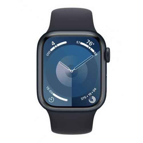 Smartwatch Apple Watch Series 9 Aluminium, 1.69inch, Curea Silicon S/M, Midnight-Midnight