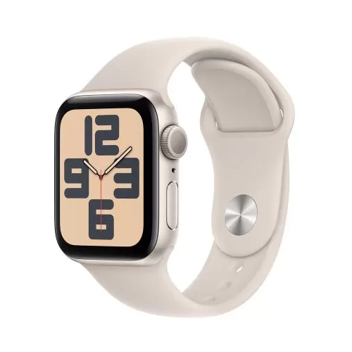 Smartwatch Apple Watch SE 2 (2023) Aluminium, 1.57inch, Curea Silicon S/M, Starlight - Starlight